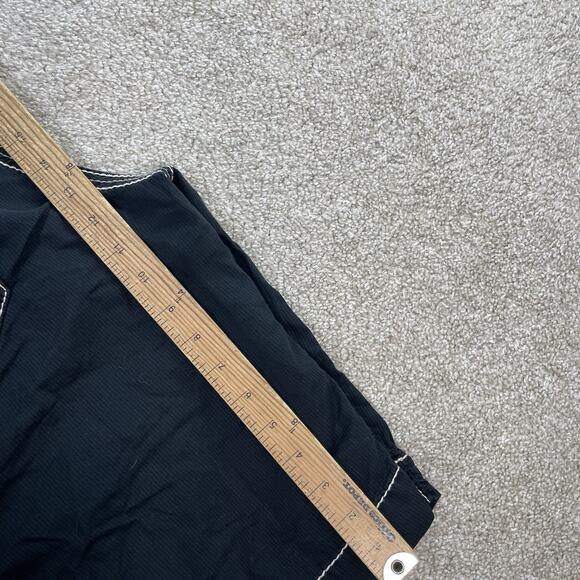 Rock Revival Classic Cargo Shorts Men Sz 34 Black Flap Pockets 12" Inseam 65-12 - Picture 7 of 8